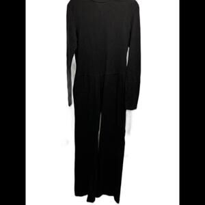 Shape-FX Stylish Black Long Sleeve Turtleneck Jumpsuit - Any Occasion SZ 18